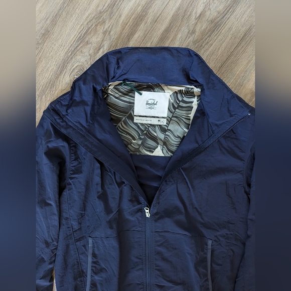 Herschel light zip up jacket - Indigo Blue - Size Medium - Picture 2 of 10